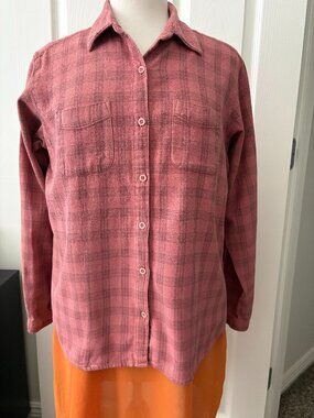 Woolrich Cotton Flannel Button Down Shirt Size L